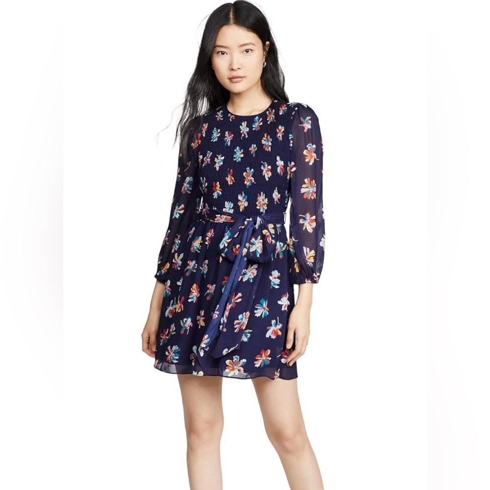 Shoshanna Navy / Cherry Red Dress (Sz 6)